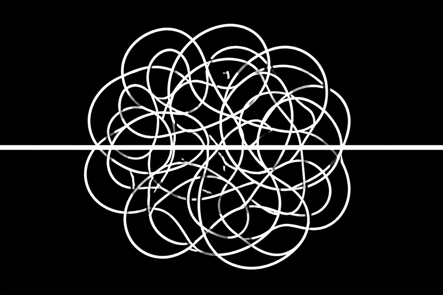 An abstract illustration of a complex knot of lines being untangled by a single straight line representing a clear diagnosis.