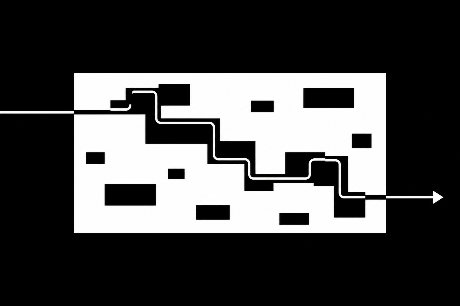 An illustration of a query skipping over unnecessary data blocks.
